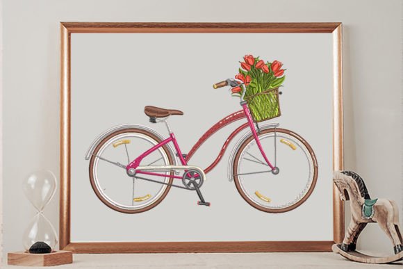 Bicycle and Flowers Embroidery Review