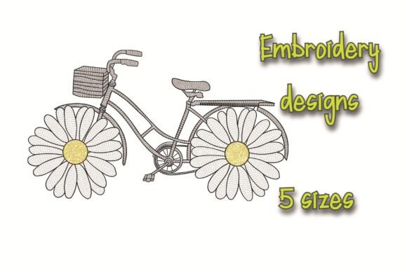 Bike Embroidery Design Chamomile Flower Review