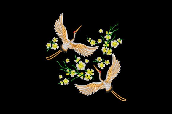 Dancing Cranes in Spring Bloom Review: A Design Worth Stitching