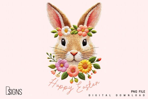 Easter Bunny Spring Flowers Embroidery Review