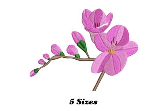 Freesia Flower Embroidery Design Review