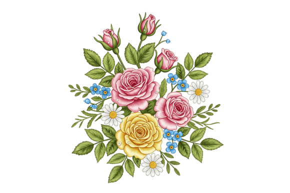 Pink Roses Embroidery Design Review for Boutique Sweatshirts