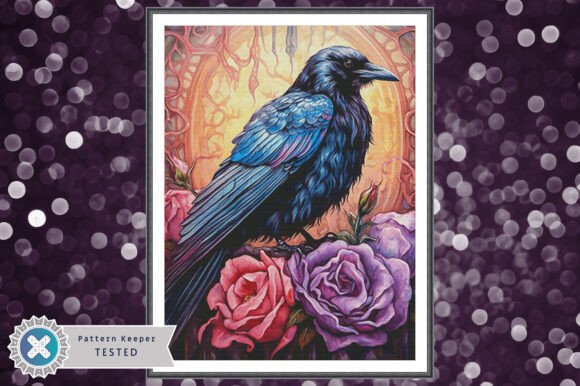 Raven Roses Cross Stitch Pattern PDF Review for Seasonal Use