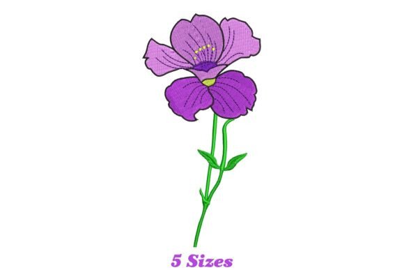 Violet Flower Embroidery Review